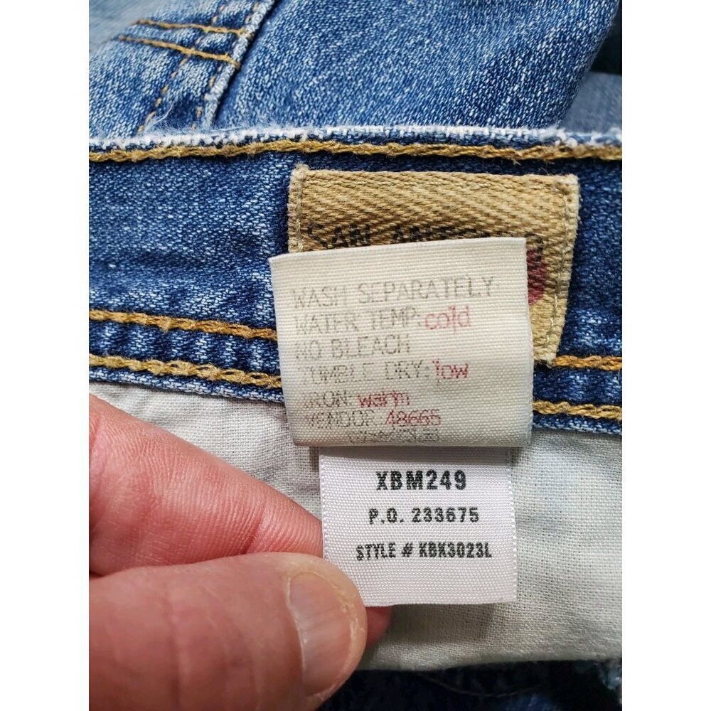 BKE 67 San Antonio Jeans Men's Size 36x32 Y2K Baggy Wide Leg Distressed KBK3032L - Picture 15 of 16